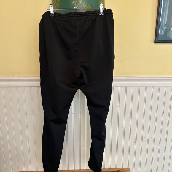 Victorias Secret Pink Black Jogger Pants With Side Stripe Design M - Picture 2 of 8